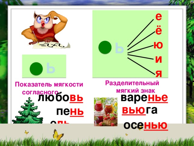 Показатель мягкости согласного