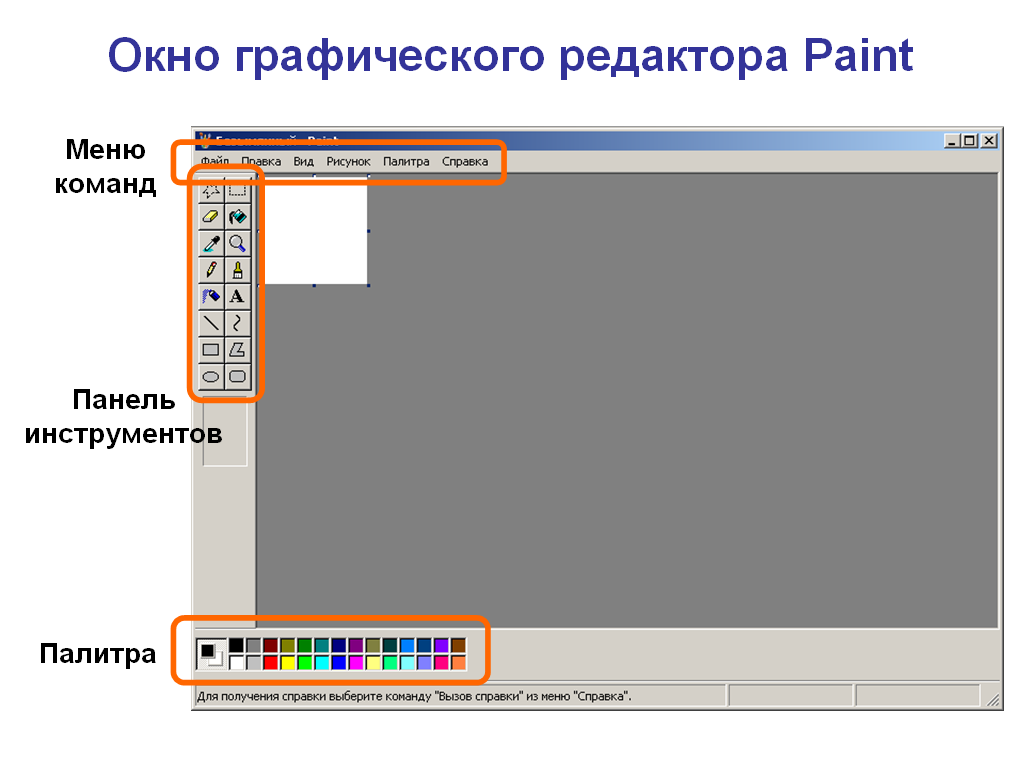 Графический редактор ms paint позволяет создать изображения