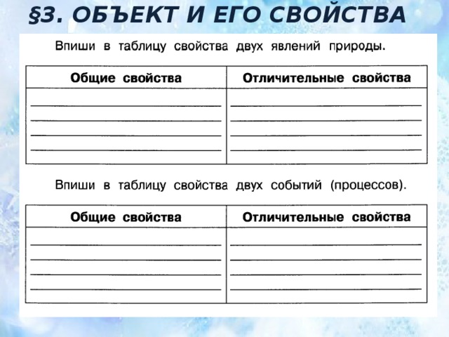§3. ОБЪЕКТ И ЕГО СВОЙСТВА 