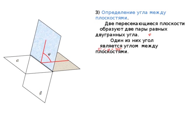 Рисунок двугранного угла