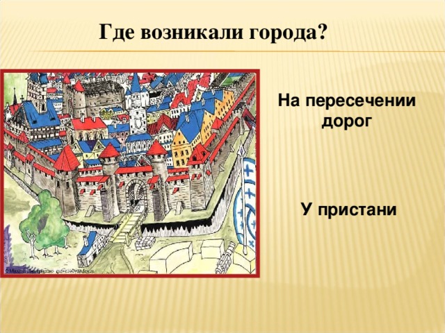 Расскажите о возникновении средневековых городов по плану а б в г 6 класс