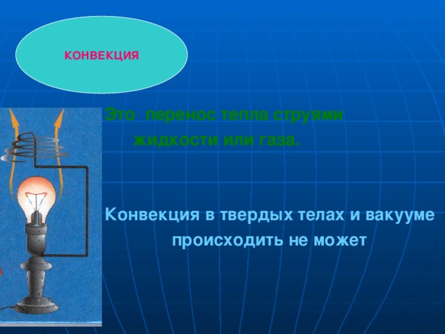 Конвекция может происходить только