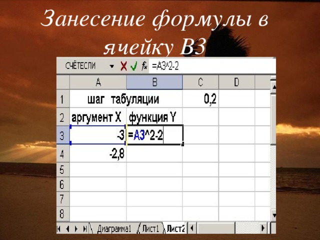 Протабулировать функцию в excel. Таблица табулирования. Формула табулирования функции в эксель. Метод табулирования. Шаг табулирования это.