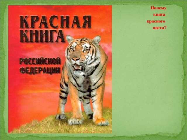 Почему  книга  красного цвета? 