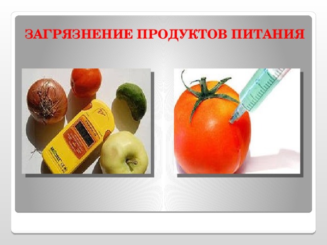  ЗАГРЯЗНЕНИЕ ПРОДУКТОВ ПИТАНИЯ 