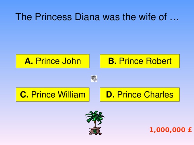 Who wants to be a millionaire? 