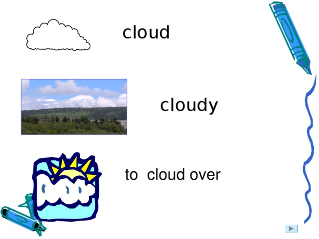 cloud cloudy to cloud over 