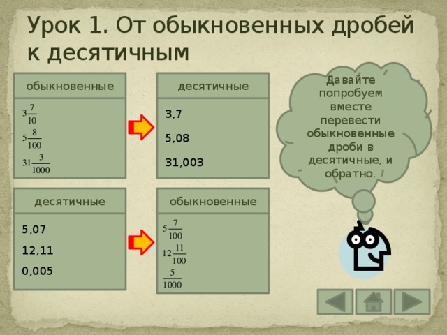 4 5 в десятичной дроби