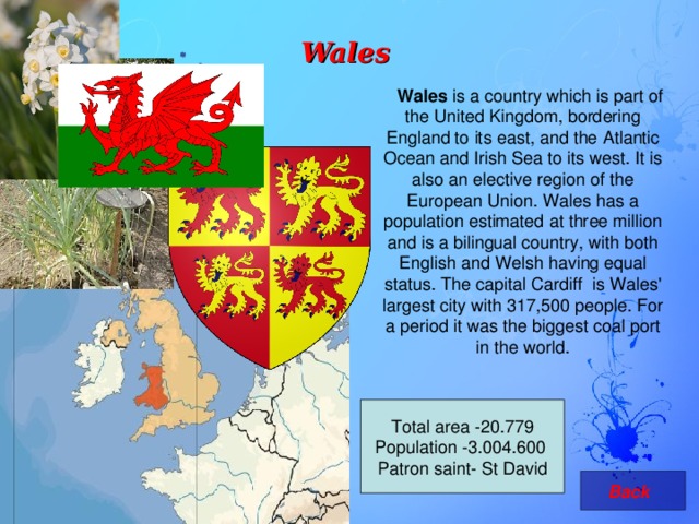 Wales презентация на английском