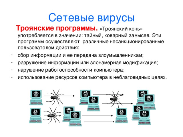 На что способны компьютерные вирусы и троянские программы