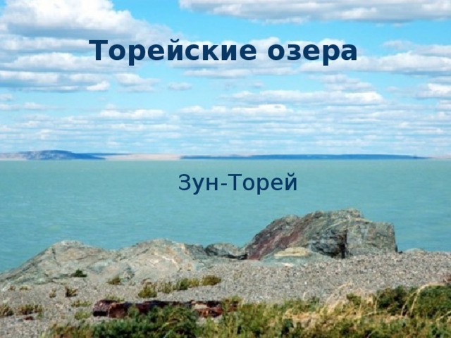 Торейские озера  Зун-Торей 