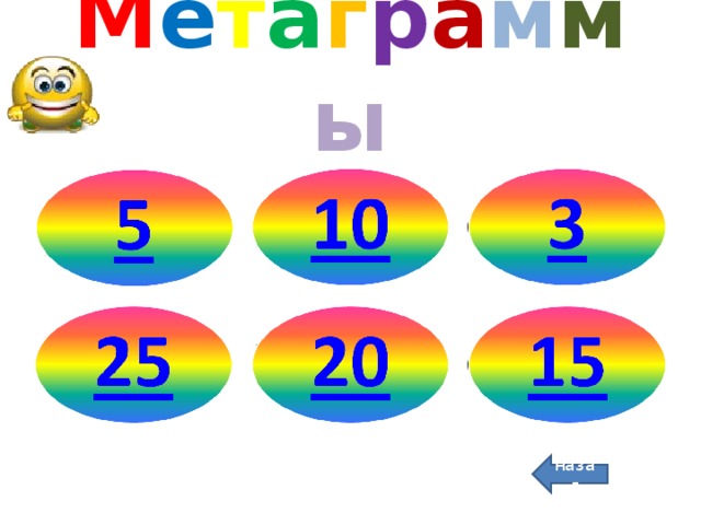 М е т а г р а м м ы назад 