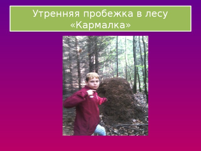 Утренняя пробежка в лесу «Кармалка» 