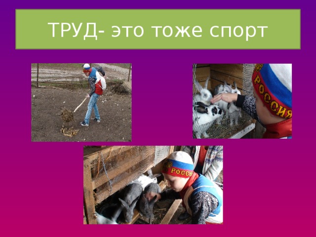 ТРУД- это тоже спорт 