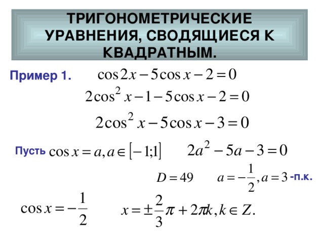 Тригонометрические уравнения онлайн по фото