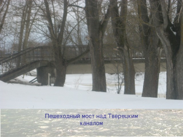 Пешеходный мост над Тверецким каналом  