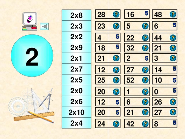 48 16 28 2х8 2х3 2х2 2х9 2х1 2х7 2х5 2х0 2х6 2х10 2х4 6 23 5 4 22 44 2 18 32 21 2 3 21 14 27 12 10 25 52 20 0 1 26 6 12 20 27 21 24 8 42 