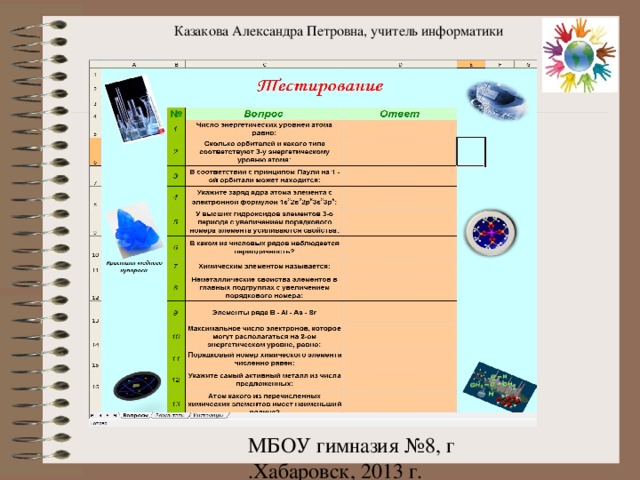 Казакова Александра Петровна, учитель информатики 