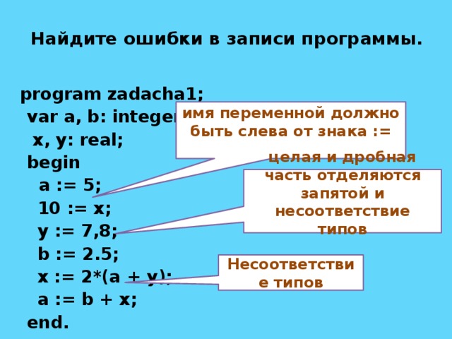 Запишите в исправленном виде