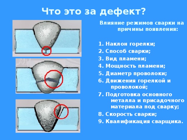 Дефекты газовой сварки. Дефекты сварных швов и соединений. Методы устранения непроваров в сварных швах.