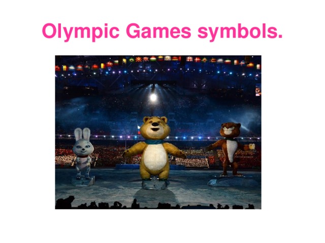 Olympic Games symbols. 