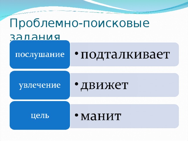 Проблемно-поисковые задания 