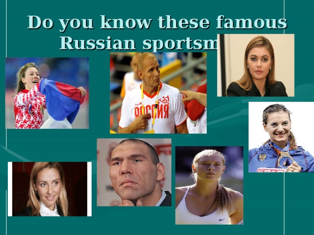 Famous russians. Famous Russian Sportsmen презентация. Famous people in Russia. Famous Sportsman in Russia. На английском famous Russian Sportsman.