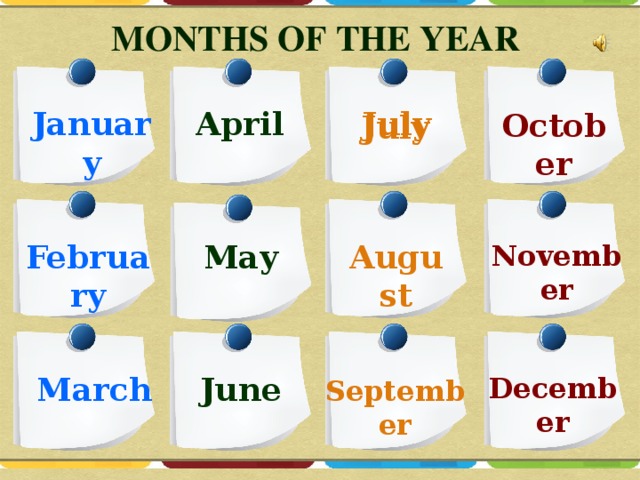 Презентация months of the year