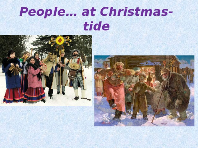 People… at Christmas-tide 