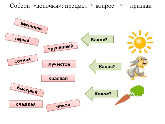 Какой какая какие презентация 2 класс