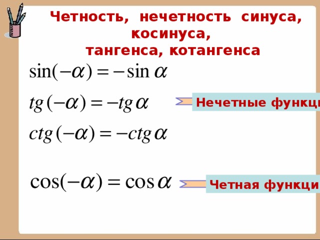 Четность нечетность