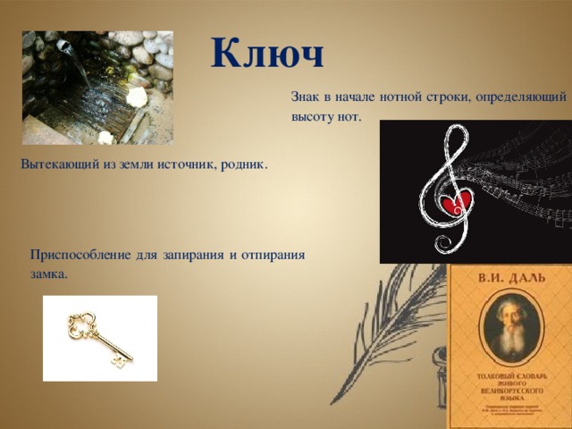 Ключ обозначение