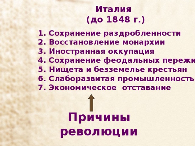 Раздробленность италии. Причины и последствия феодальной раздробленности в Германии и Италии. Причины раздробленности Италии. Причины сохранения феодальной раздробленности.