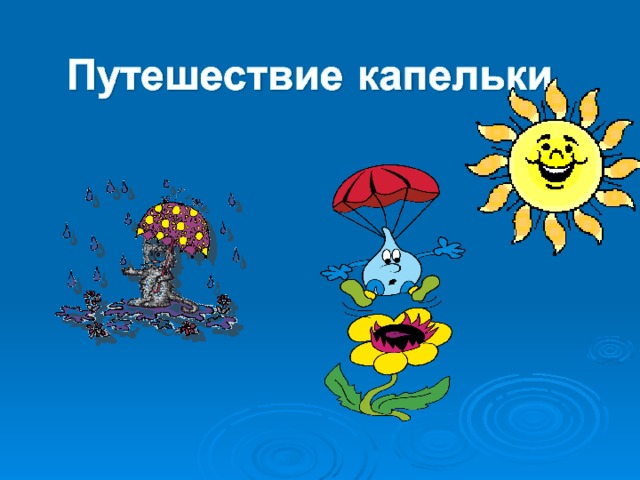 Путешествие с капелькой презентация