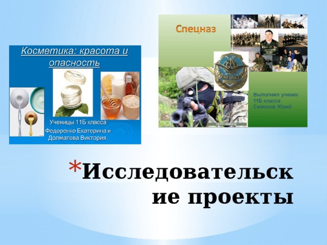 Исследовательские проекты 