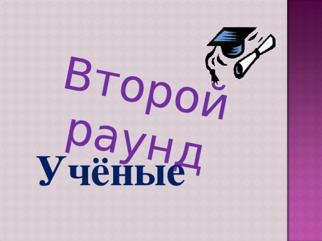 Второй раунд Учёные 