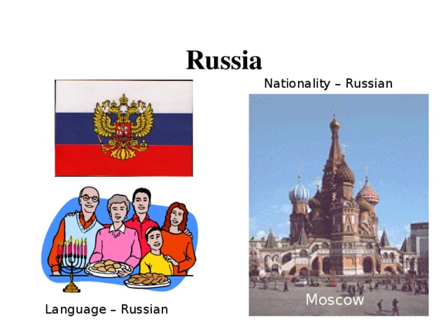 Russia Nationality – Russian Moscow Language – Russian 