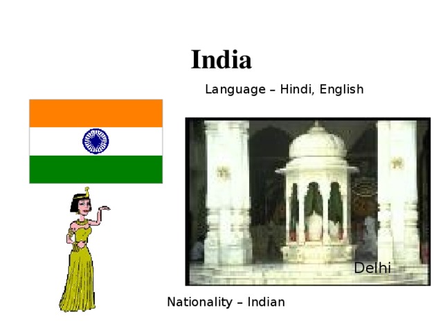 India Language – Hindi, English Delhi Nationality – Indian 
