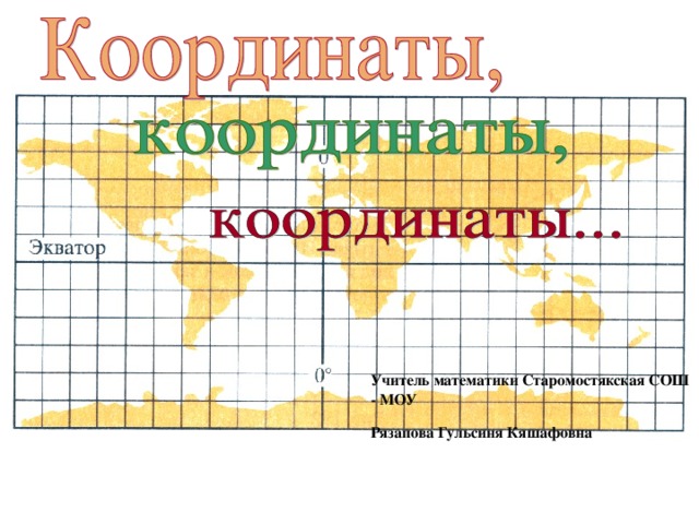 Учитель математики Старомостякская СОШ - МОУ Рязапова Гульсиня Кяшафовна   