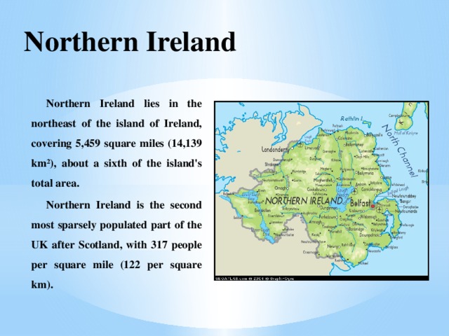 Презентация по английскому языку Some Facts About Northern Ireland 4884