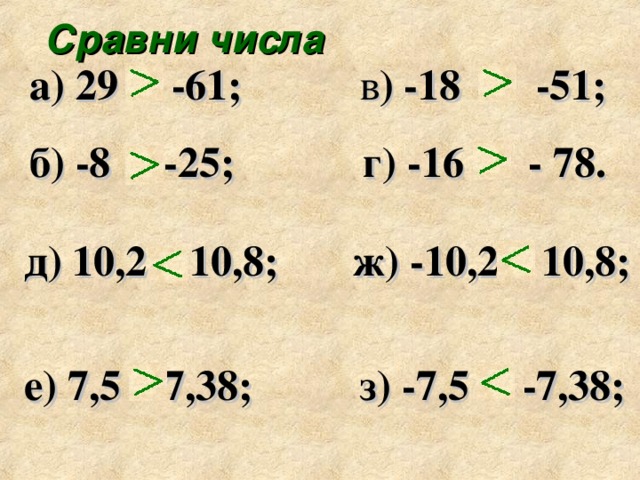 Сравни следующие. Сравнивание отрицательных чисел. Приемы сравнения чисел. Сравни числа используя. Сравните числа 8 10 и 8 9.