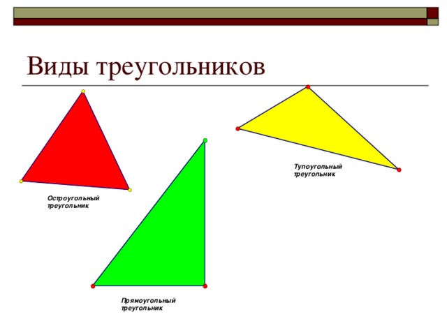 Виды треугольников 