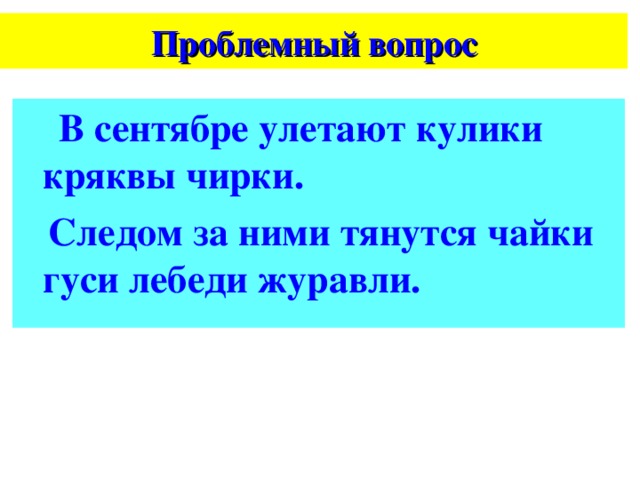 Как написать проблемный вопрос в проекте