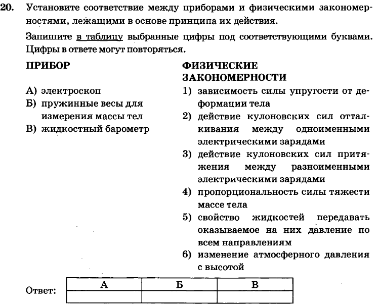 Установите соответствие между физическими явлениями и устройствами