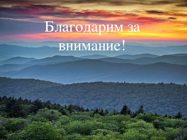 Благодарим за внимание! 