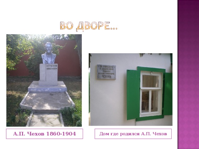 А.П. Чехов 1860-1904 Дом где родился А.П. Чехов 