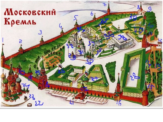 План кремля кутафья башня