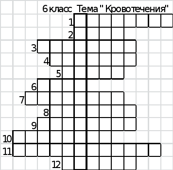 Кроссворд первая помощь с ответами