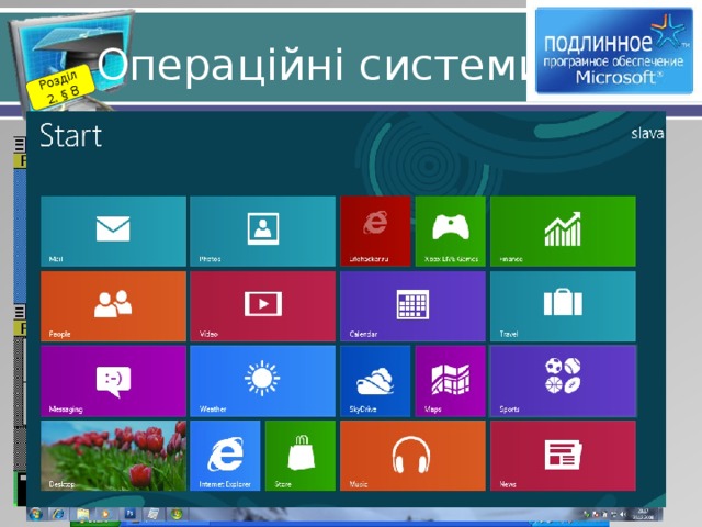 Розділ 2. § 8 Операційні системи 