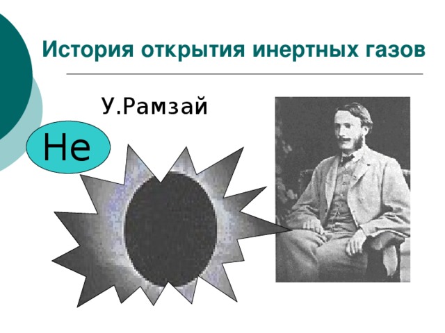История открытия инертных газов У.Рамзай Не 